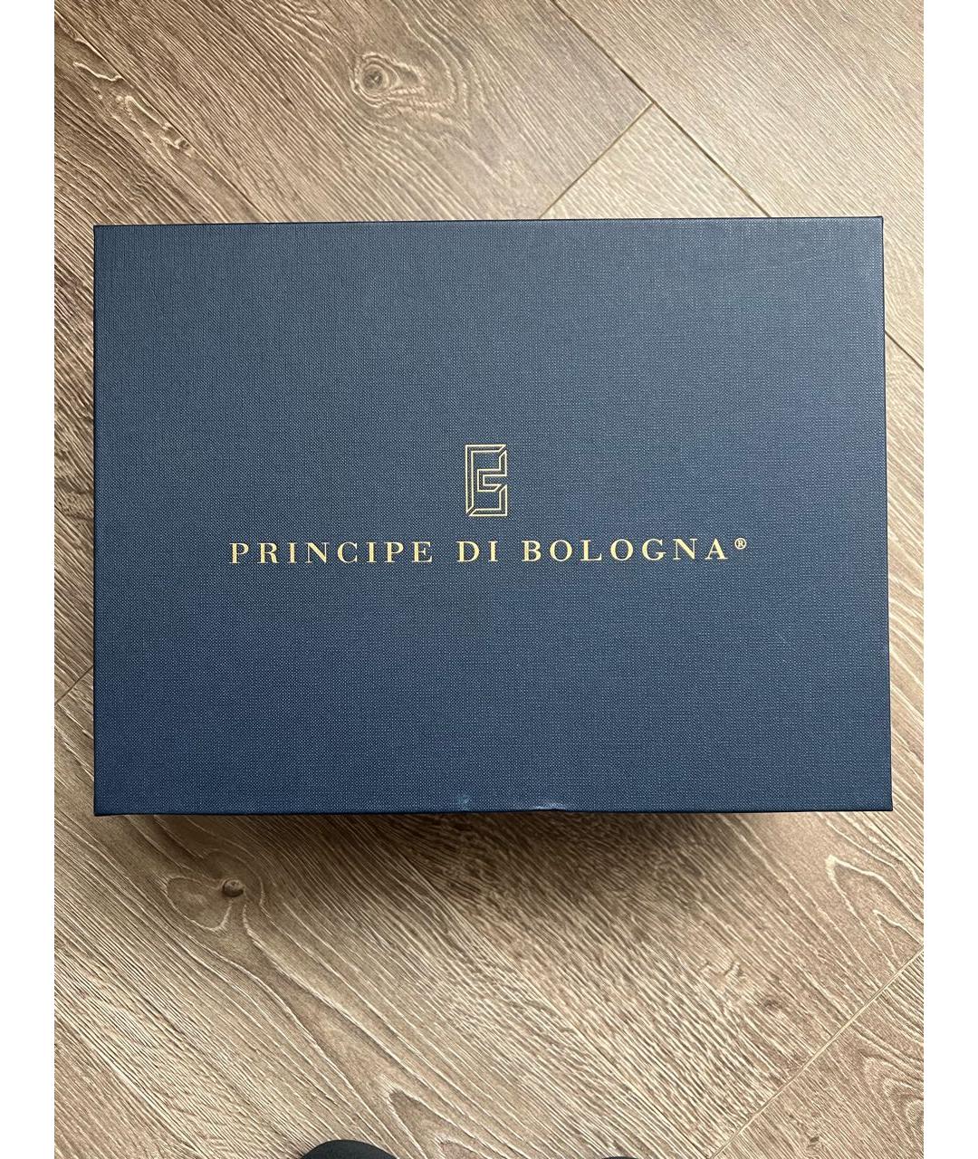 Principe di Bologna Черные кожаные лоферы, фото 5