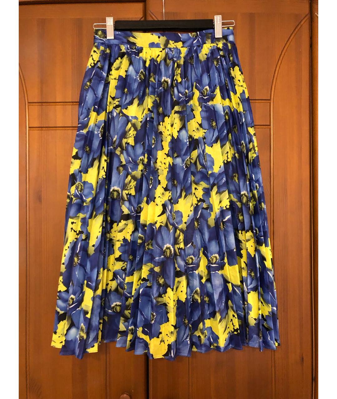 BALENCIAGA Мульти полиэстеровая юбка миди, фото 2