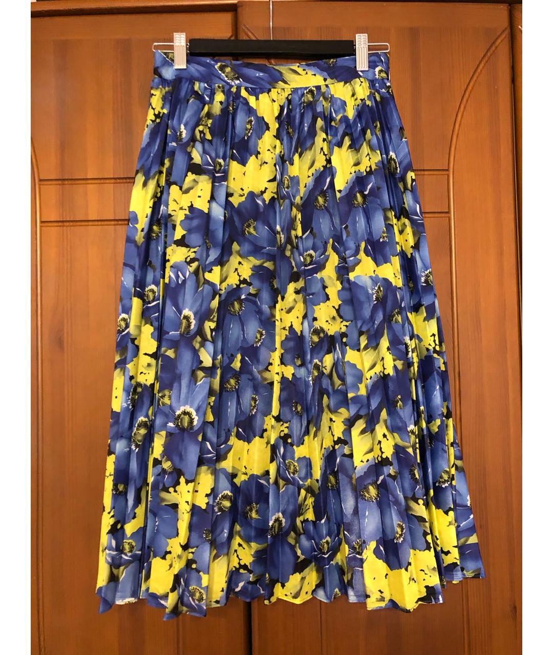 BALENCIAGA Мульти полиэстеровая юбка миди, фото 8