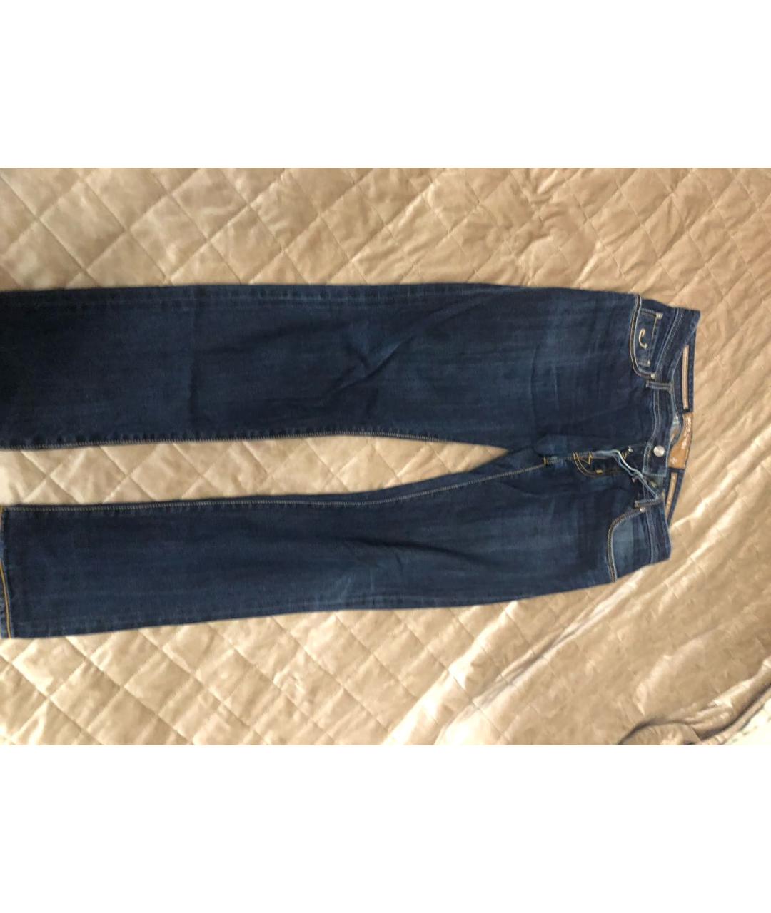 JACOB COHEN Темно-синие хлопковые прямые джинсы, фото 9