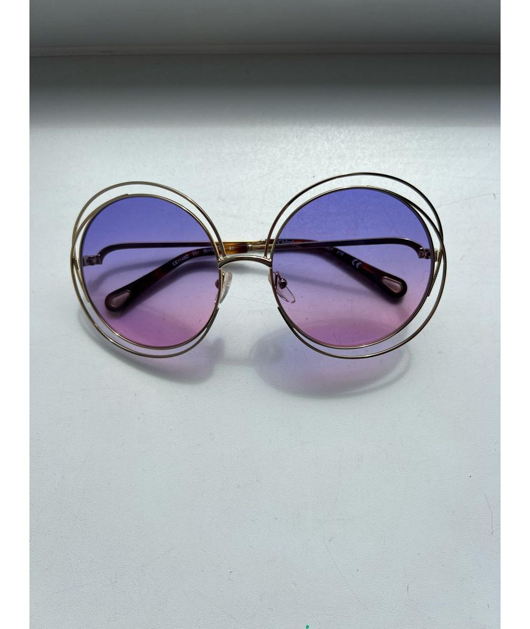 CHLOE Мульти пластиковые солнцезащитные очки, фото 5