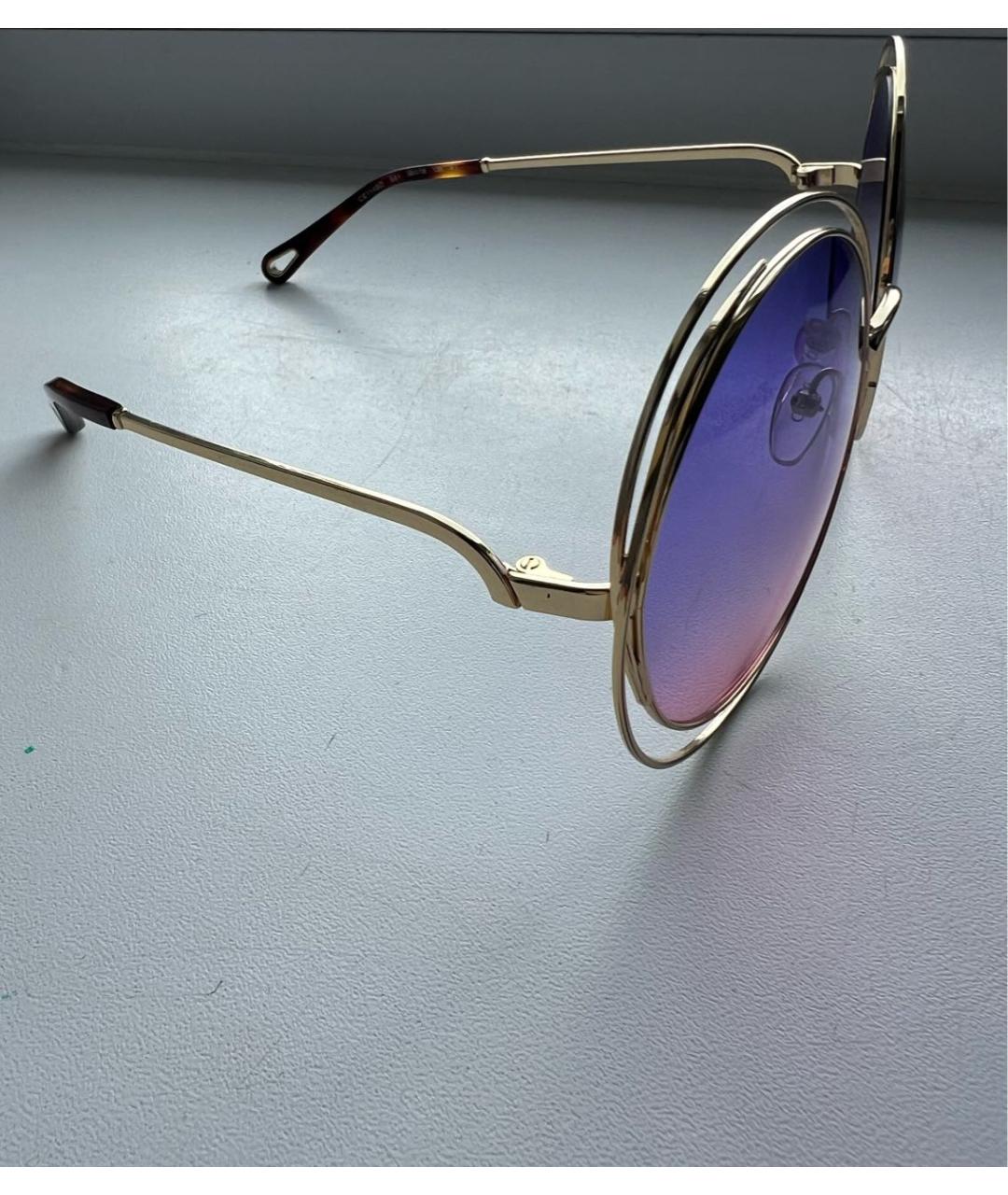 CHLOE Мульти пластиковые солнцезащитные очки, фото 3