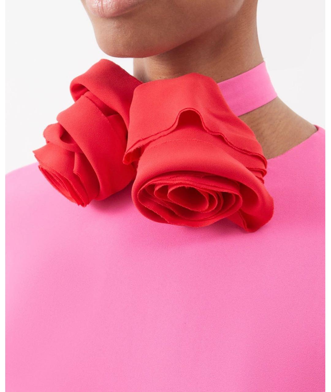 BERNADETTE Розовое креповое вечернее платье, фото 3