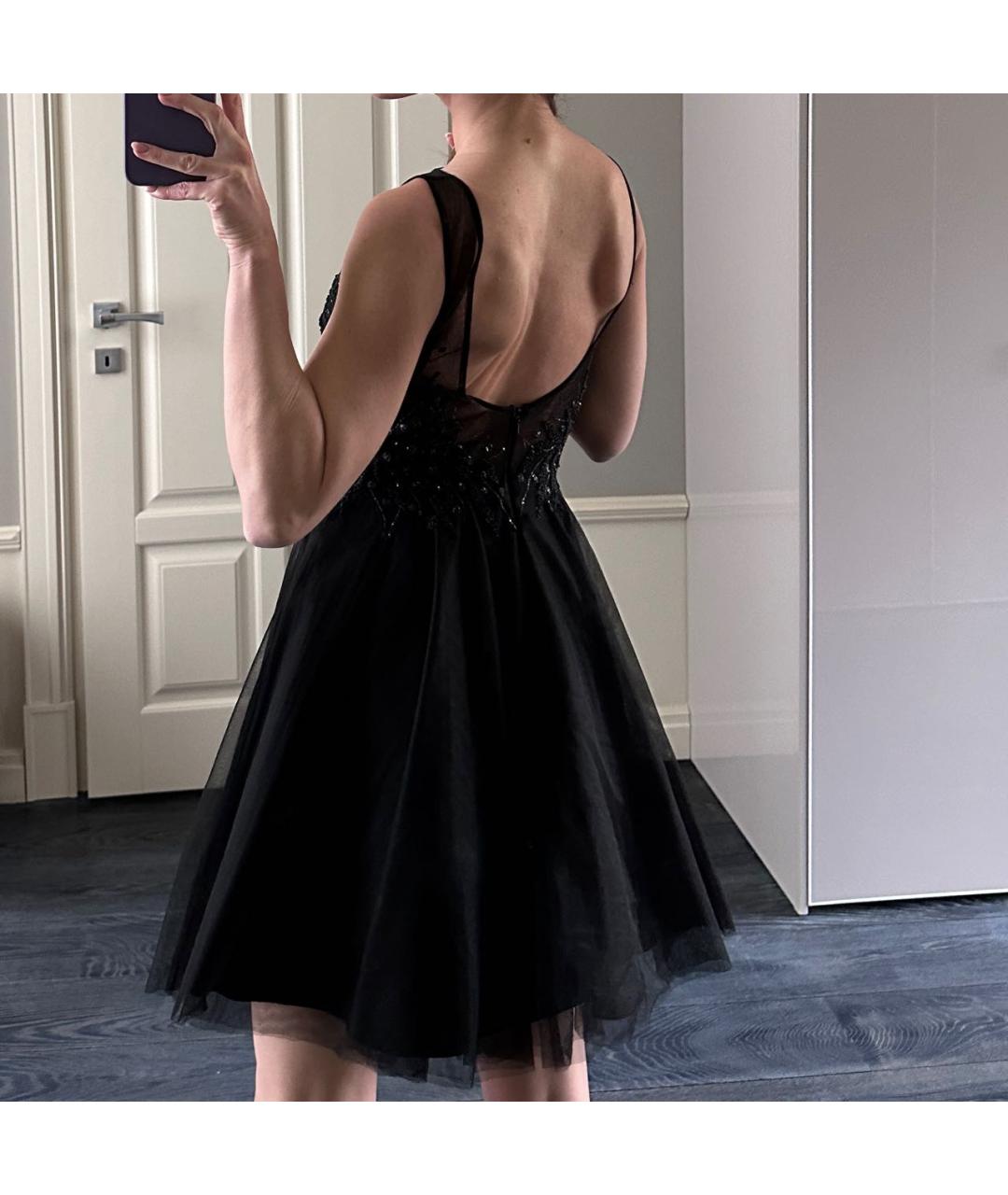 BASIX Черное полиэстеровое вечернее платье, фото 5