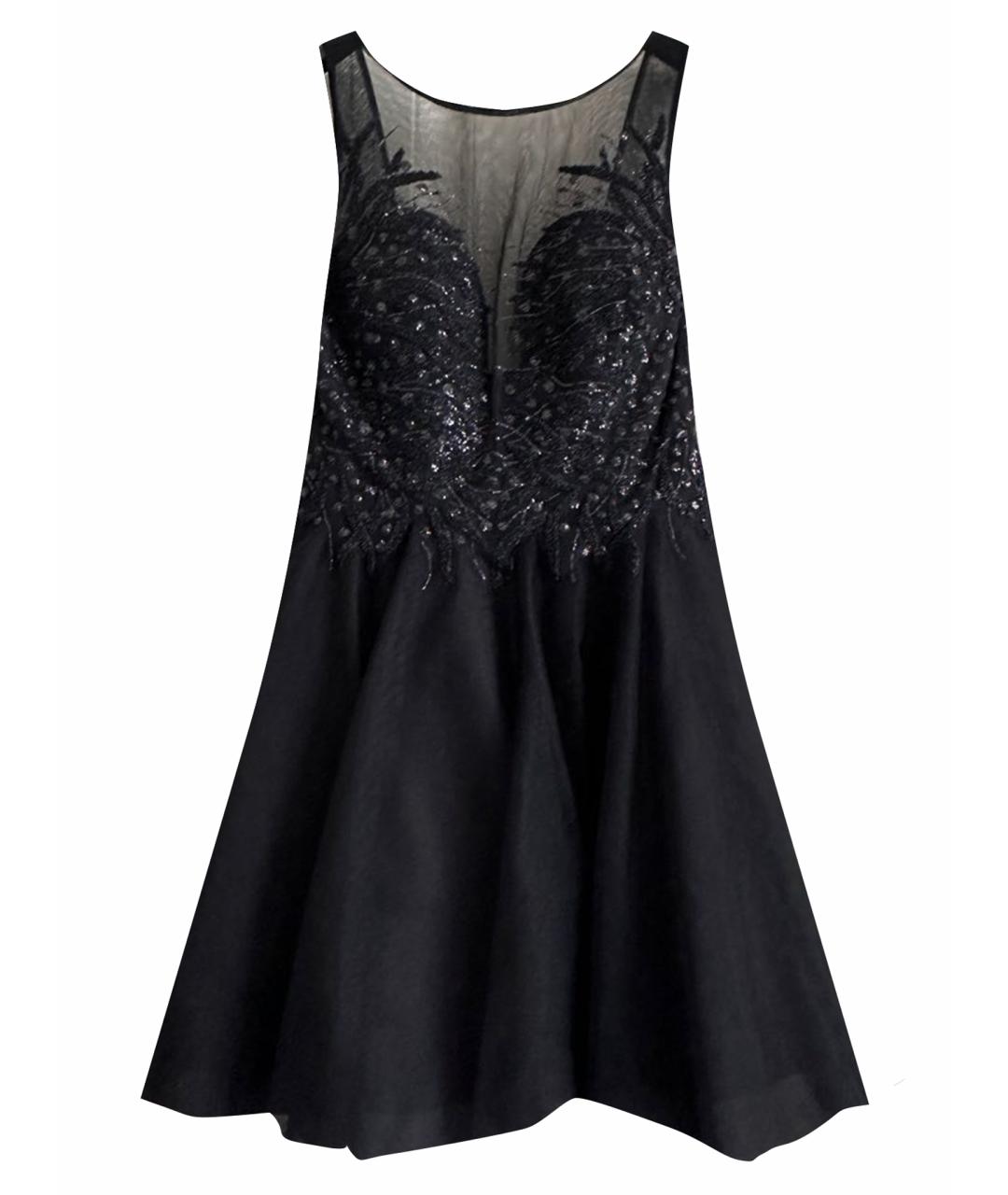 BASIX Черное полиэстеровое вечернее платье, фото 1
