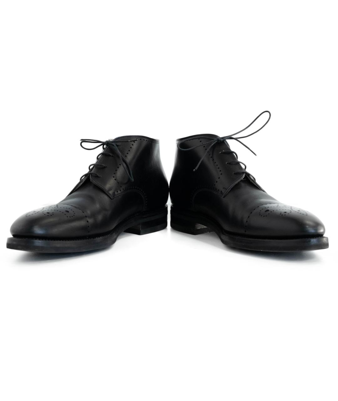 KITON Черные кожаные высокие ботинки, фото 4