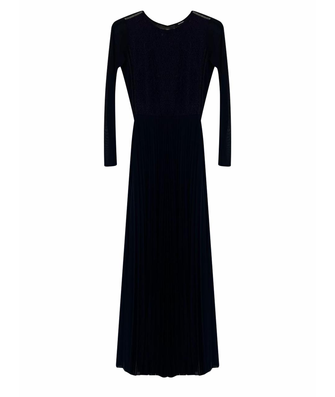 MAX&CO Темно-синее полиэстеровое вечернее платье, фото 1
