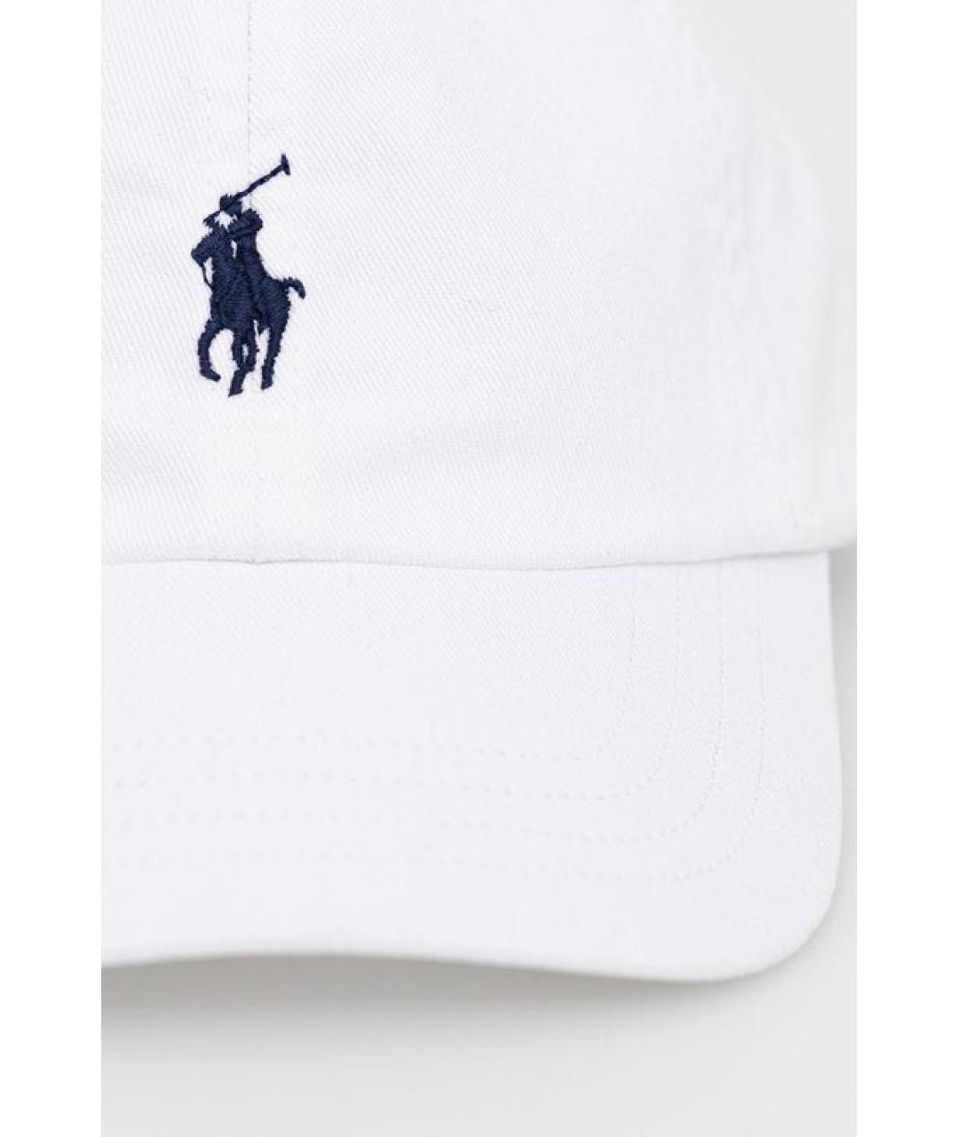 POLO RALPH LAUREN Белая хлопковая кепка, фото 2
