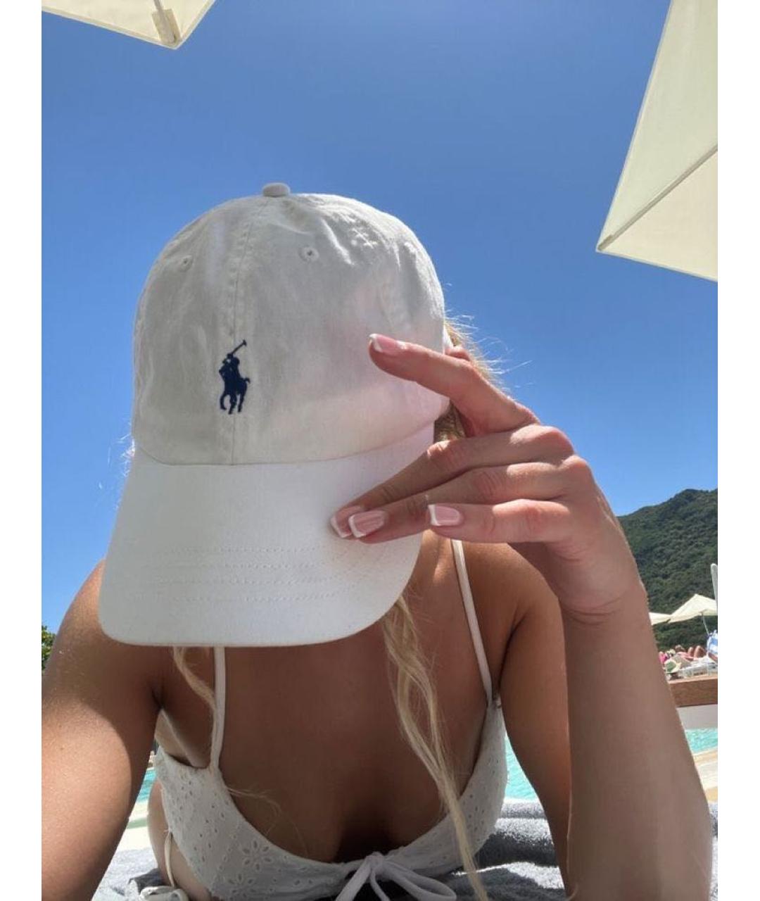 POLO RALPH LAUREN Белая хлопковая кепка, фото 6