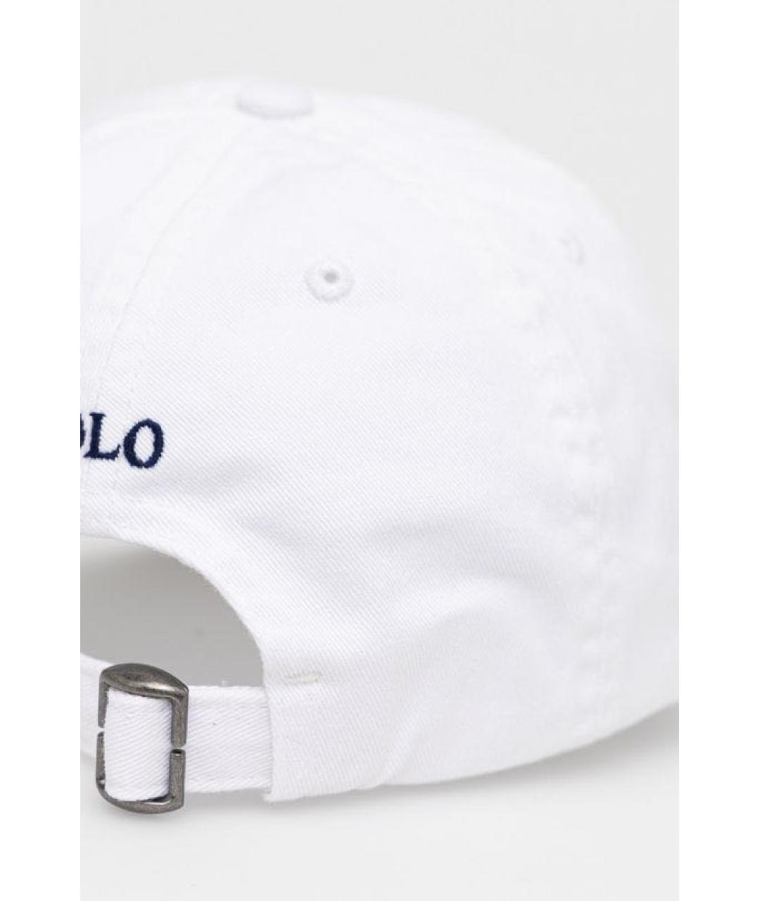 POLO RALPH LAUREN Белая хлопковая кепка, фото 3