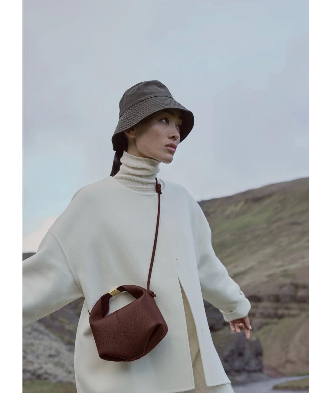 POLENE Кожаная сумка через плечо, фото 2