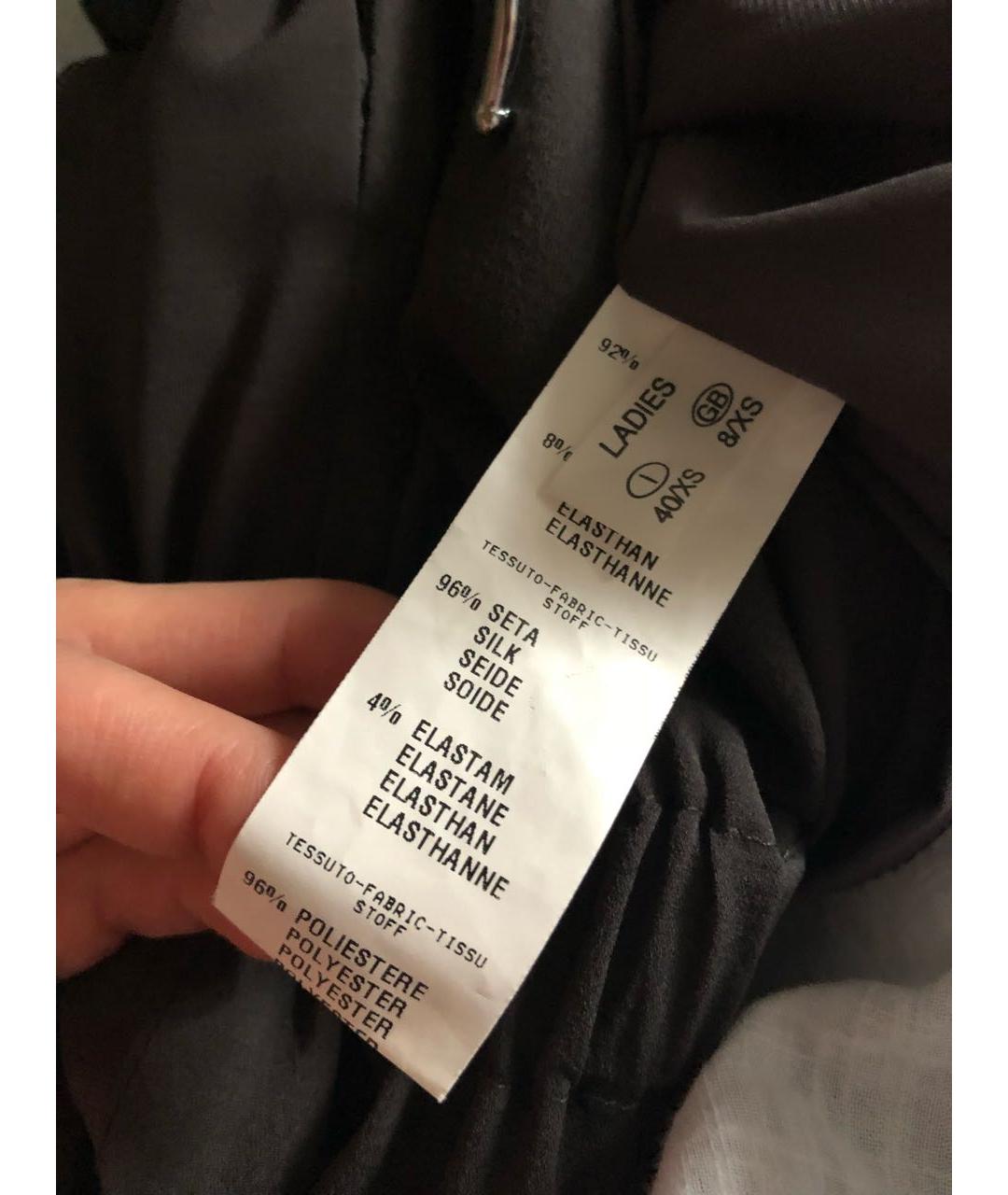 FABIANA FILIPPI Серое шелковое повседневное платье, фото 5