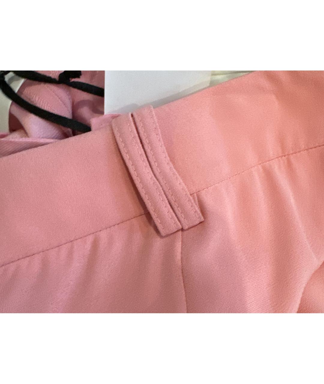 BALMAIN Розовые вискозные брюки узкие, фото 8