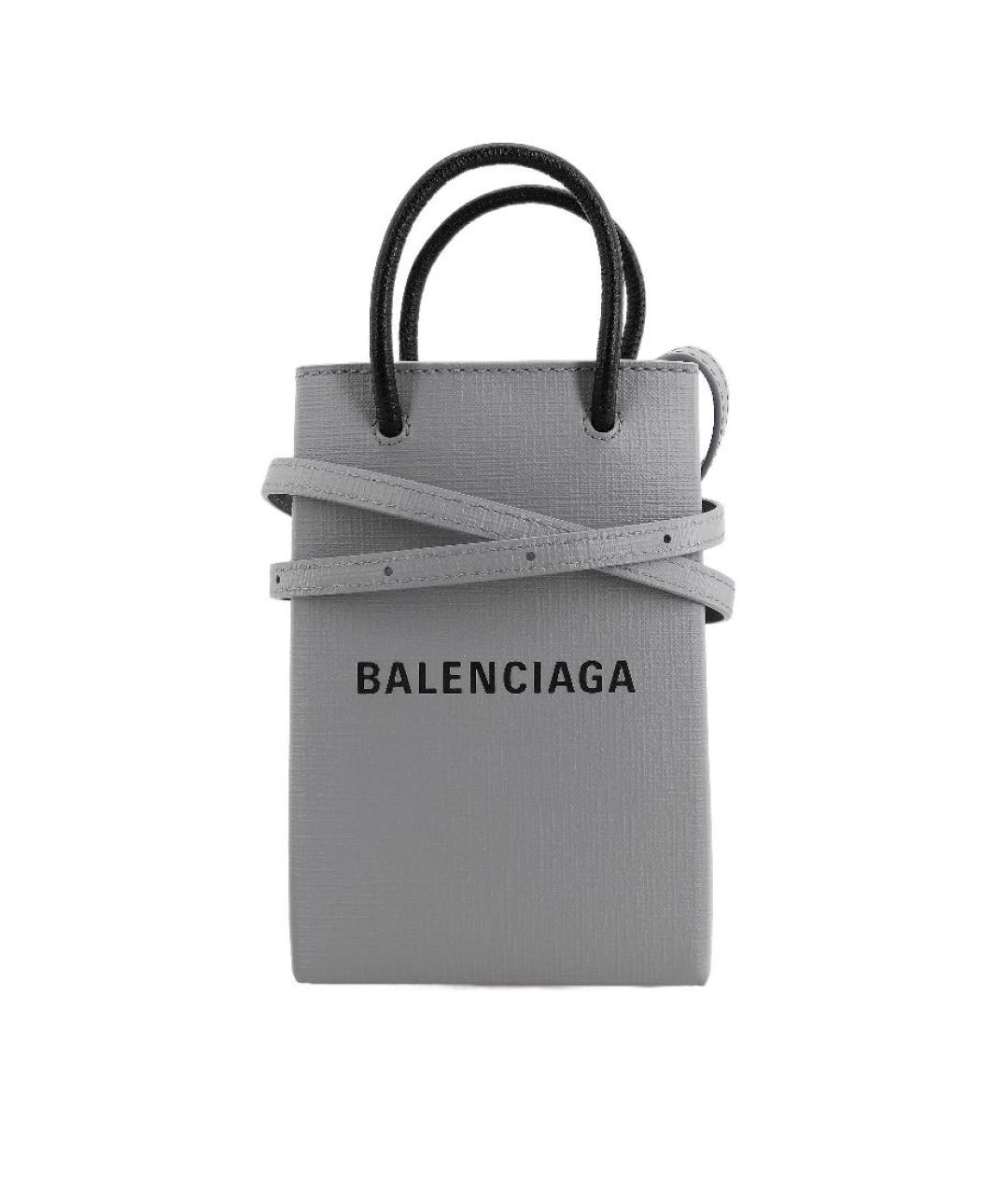 BALENCIAGA Антрацитовая сумка тоут, фото 1