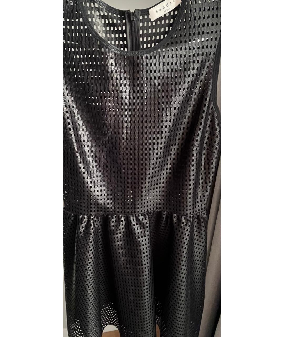 SANDRO Черное коктейльное платье, фото 4