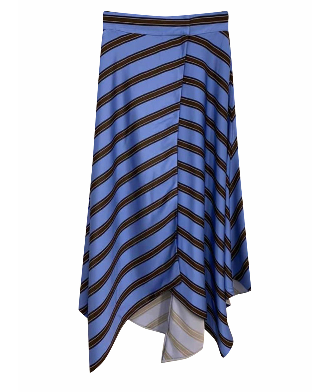 FENDI Синяя вискозная юбка миди, фото 1