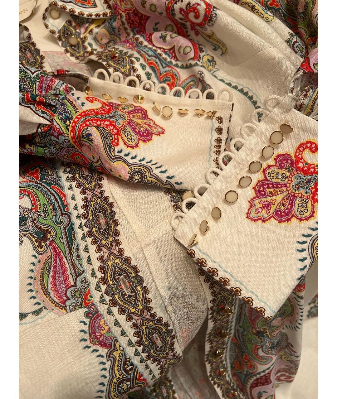 ZIMMERMANN Мульти льняное платье, фото 8