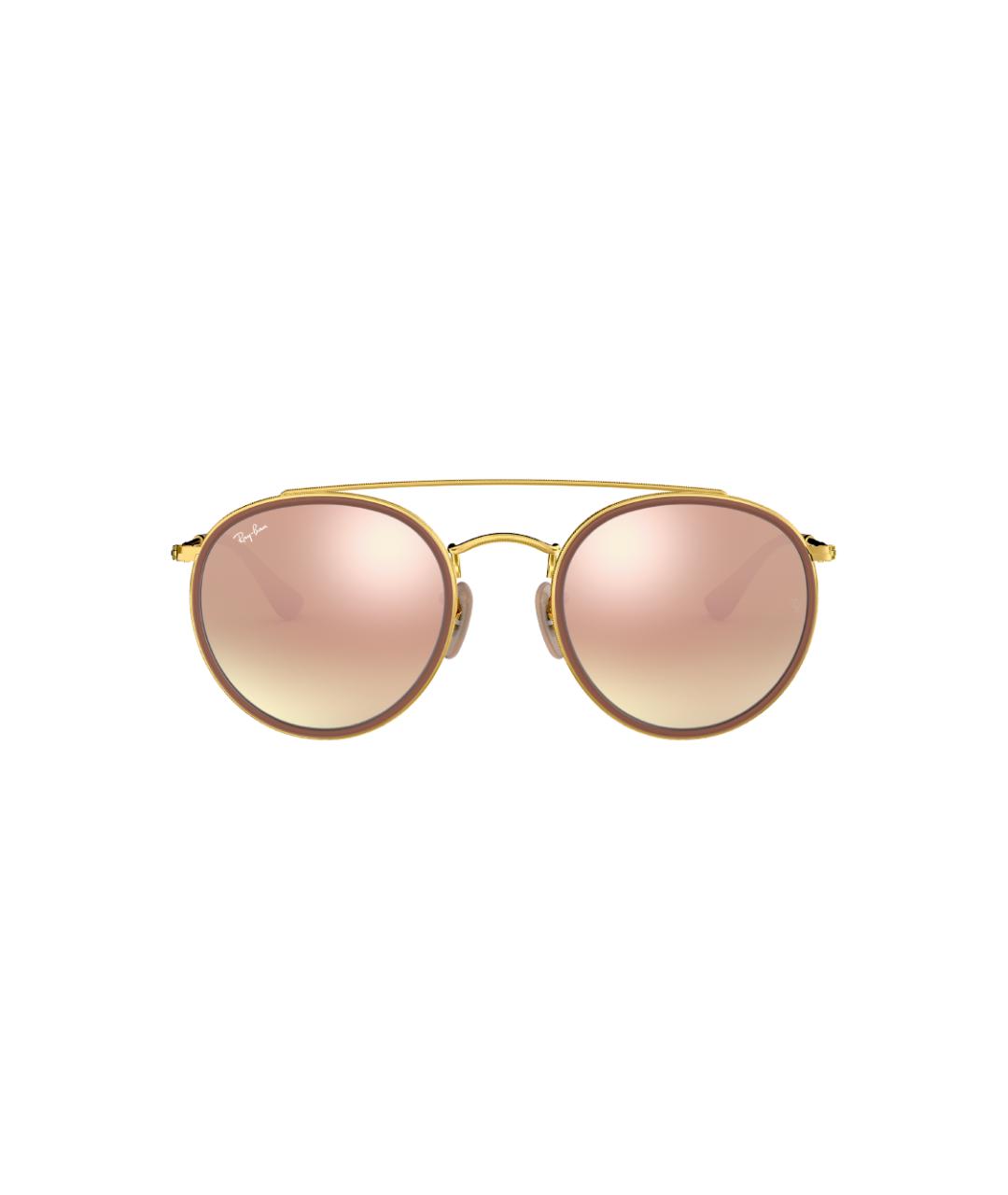 RAY BAN Розовые металлические солнцезащитные очки, фото 1