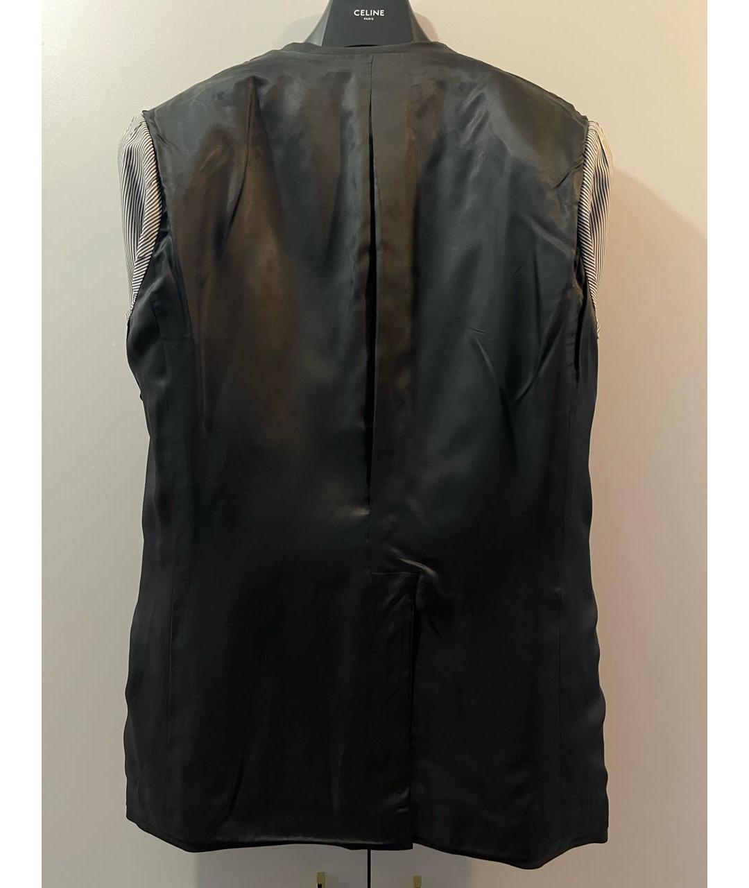 CELINE Черный шерстяной пиджак, фото 3