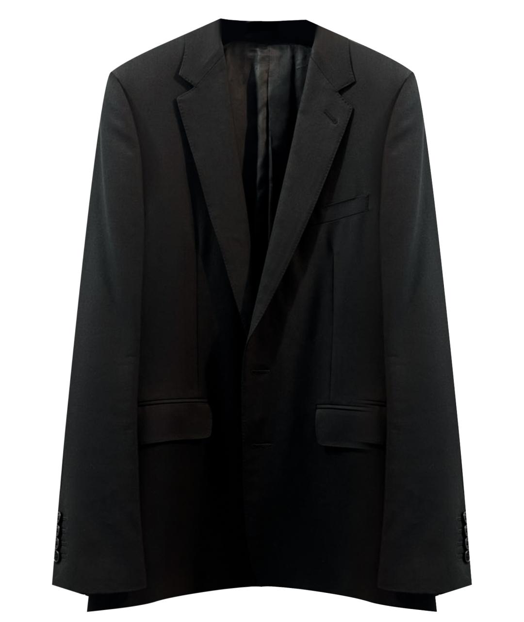 CELINE Черный шерстяной пиджак, фото 1
