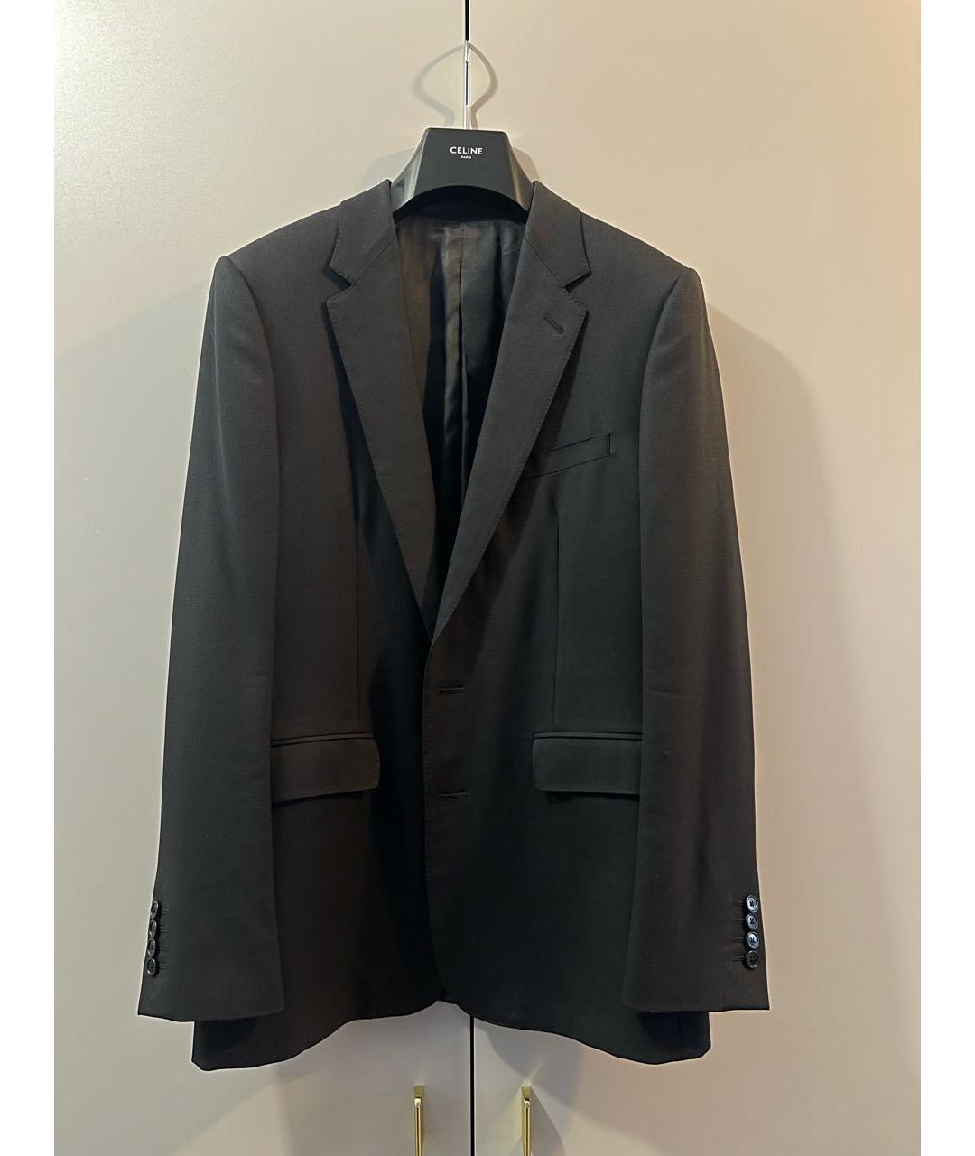 CELINE Черный шерстяной пиджак, фото 8