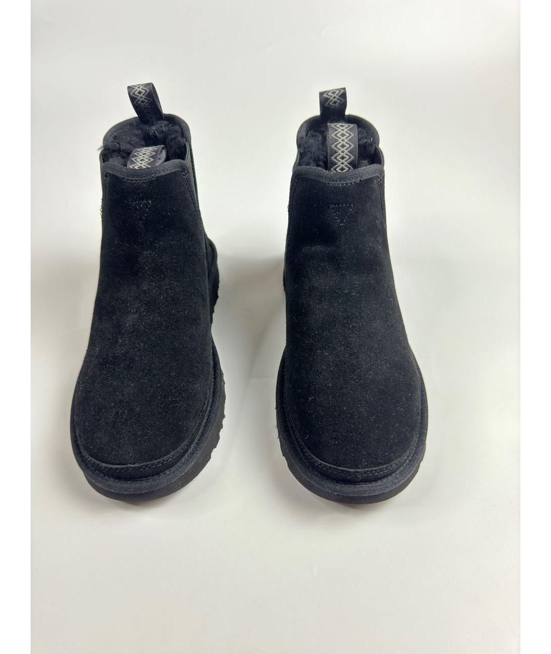 UGG AUSTRALIA Черные замшевые высокие ботинки, фото 2