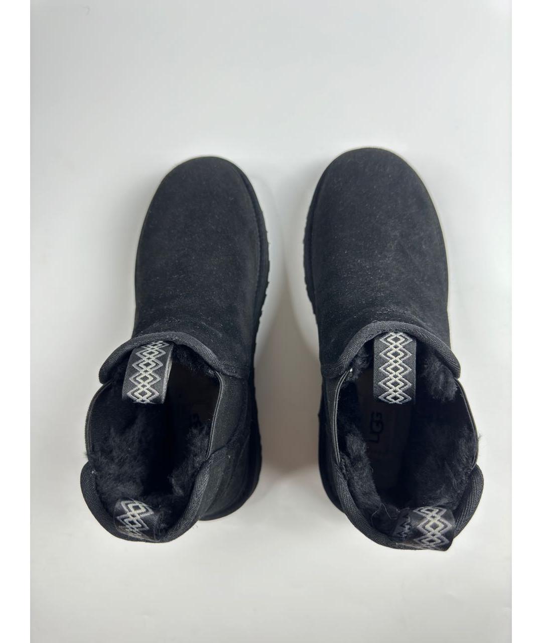 UGG AUSTRALIA Черные замшевые высокие ботинки, фото 3