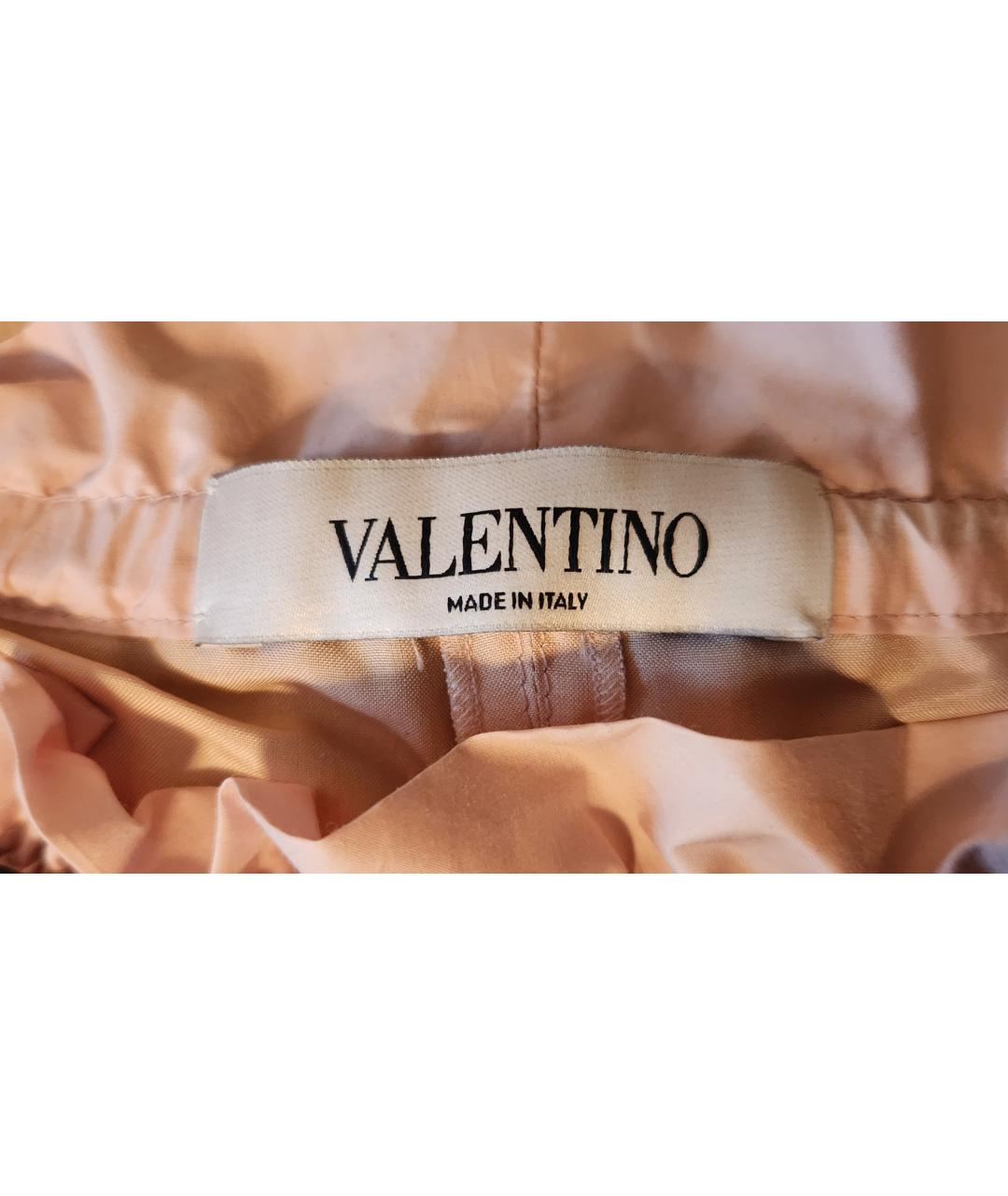 VALENTINO Розовые шелковые шорты, фото 3