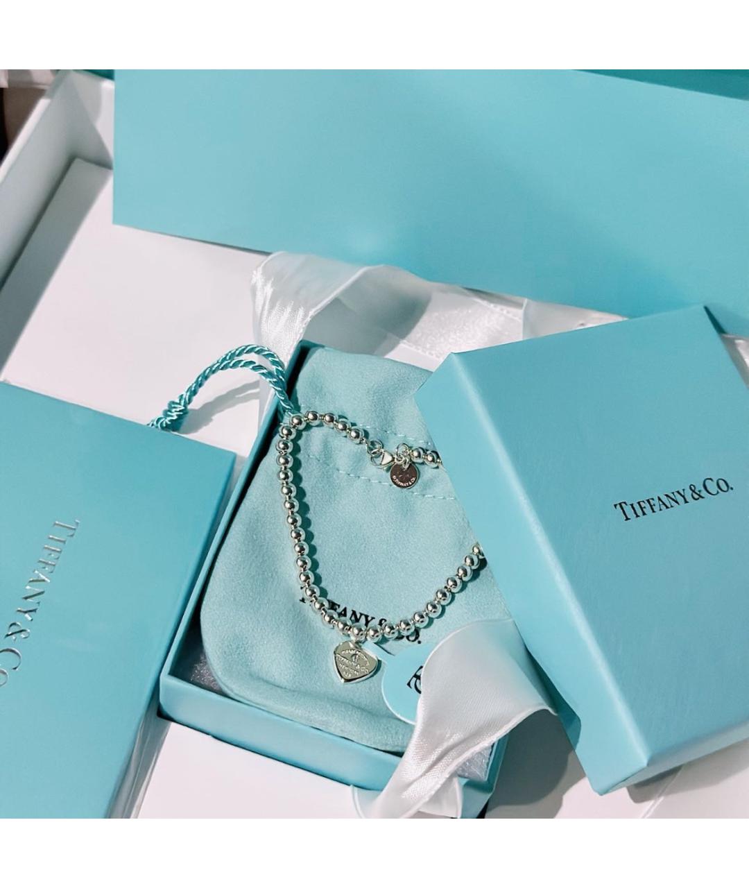 TIFFANY&CO Серебрянный серебряный браслет, фото 3
