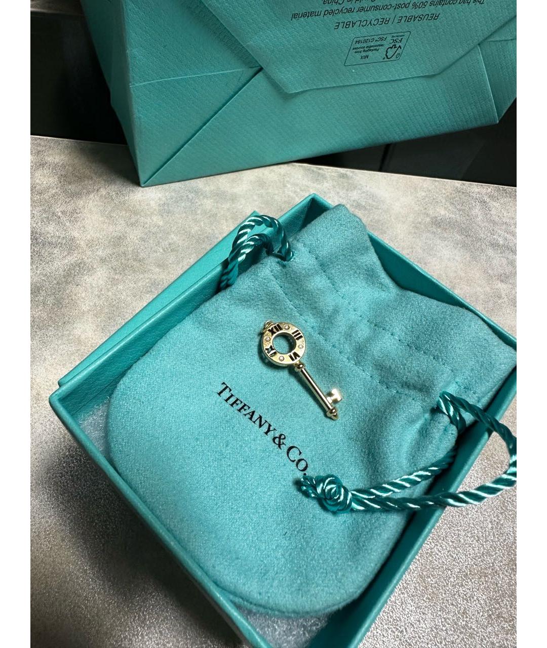 TIFFANY&CO Золотая подвеска из желтого золота, фото 3