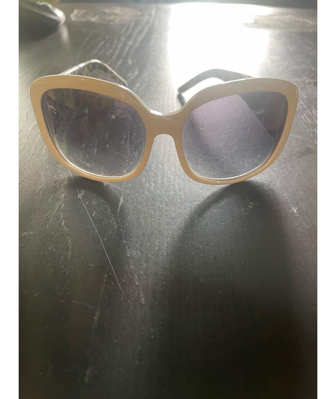 GUCCI Белые пластиковые солнцезащитные очки, фото 9