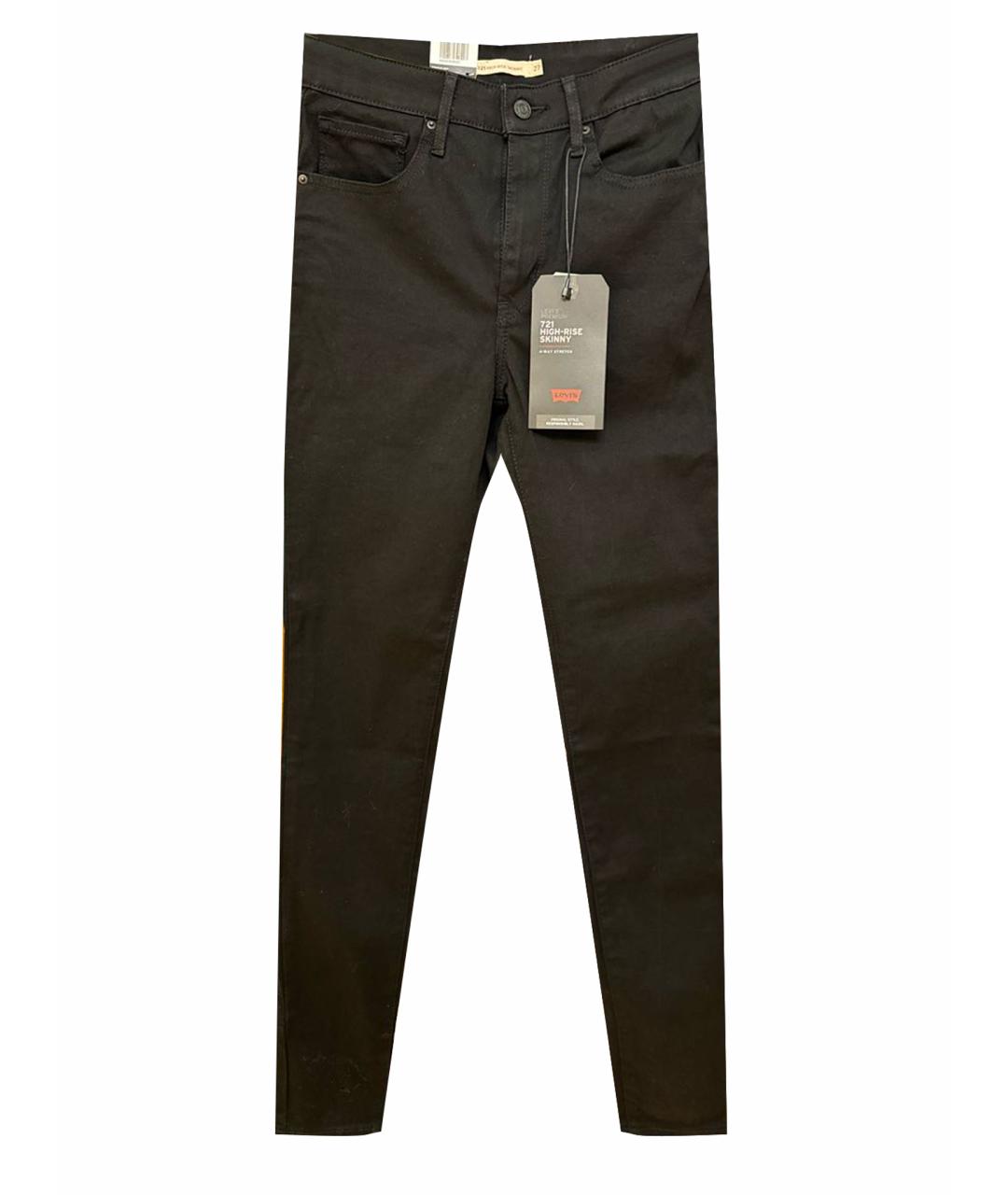 LEVI'S Черные хлопко-эластановые джинсы слим, фото 1