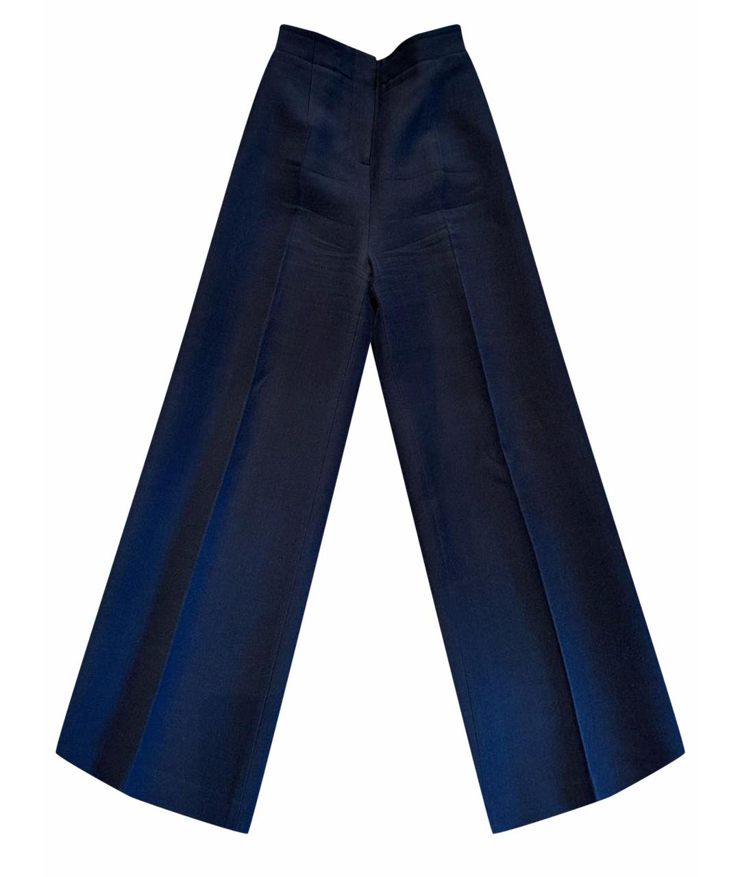 CHRISTIAN DIOR Темно-синие брюки широкие, фото 1