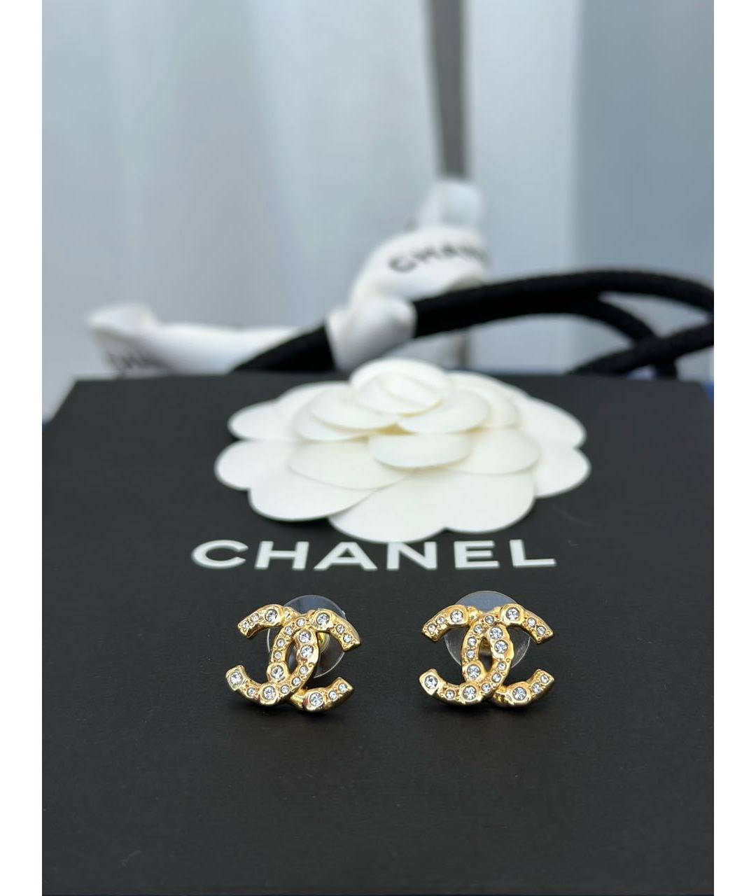 CHANEL Золотые серьги, фото 6