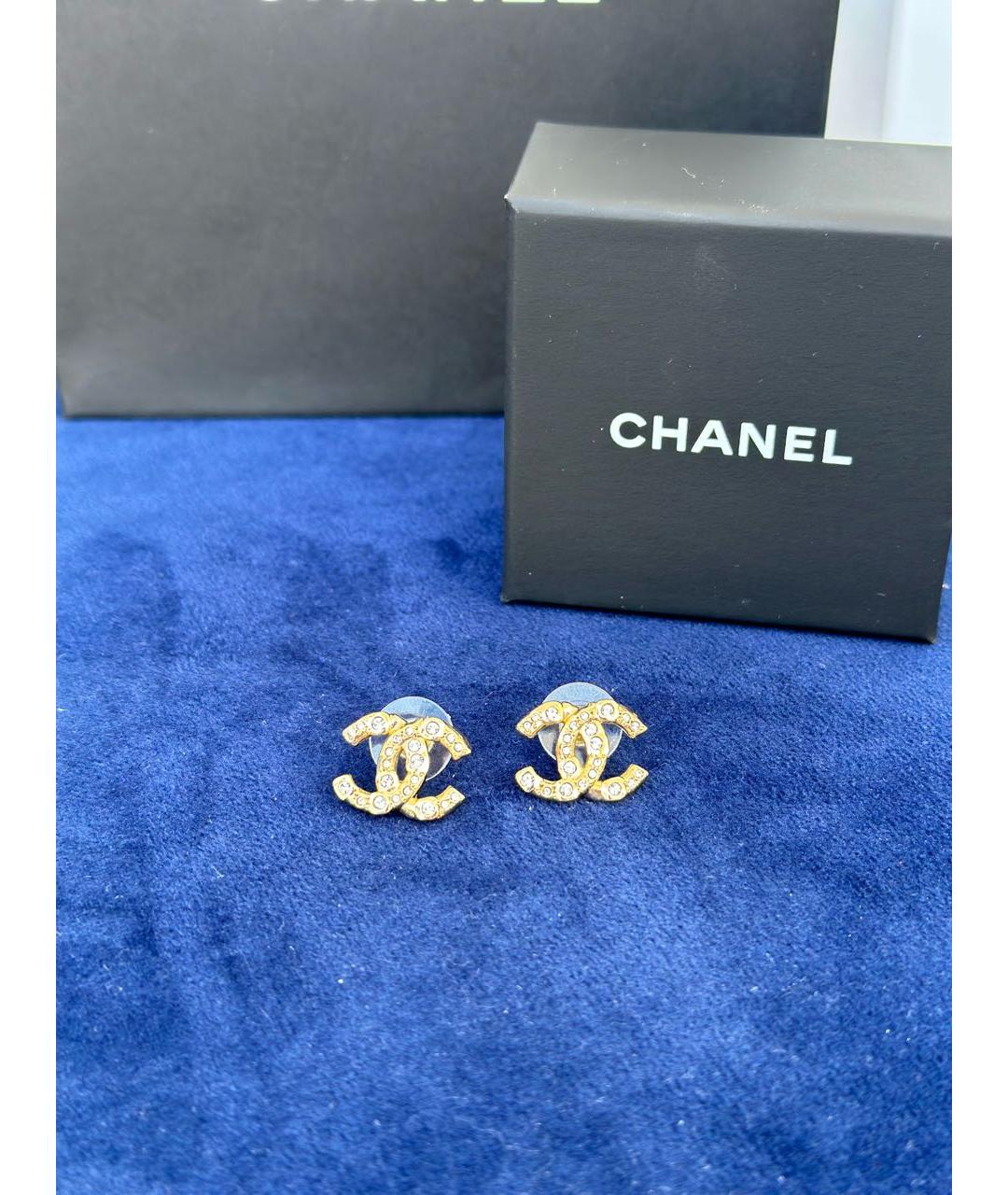 CHANEL Золотые серьги, фото 5