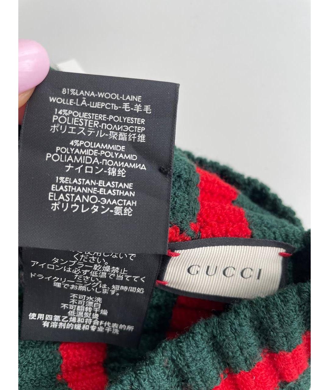 GUCCI Мульти шерстяная повязка на голову, фото 5