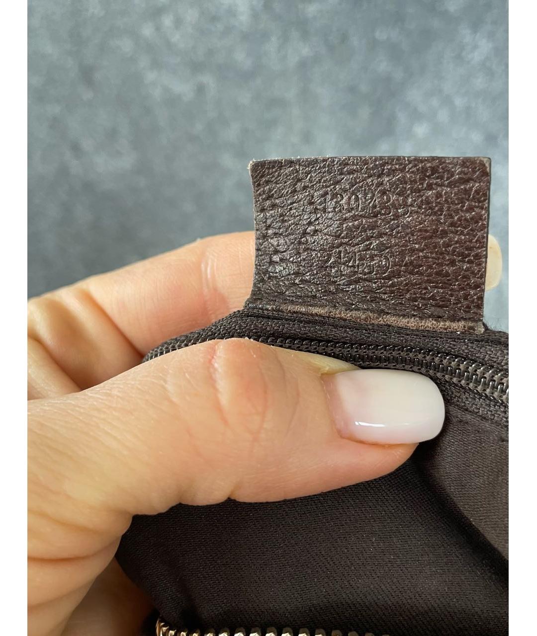 GUCCI Коричневая кожаная сумка с короткими ручками, фото 7