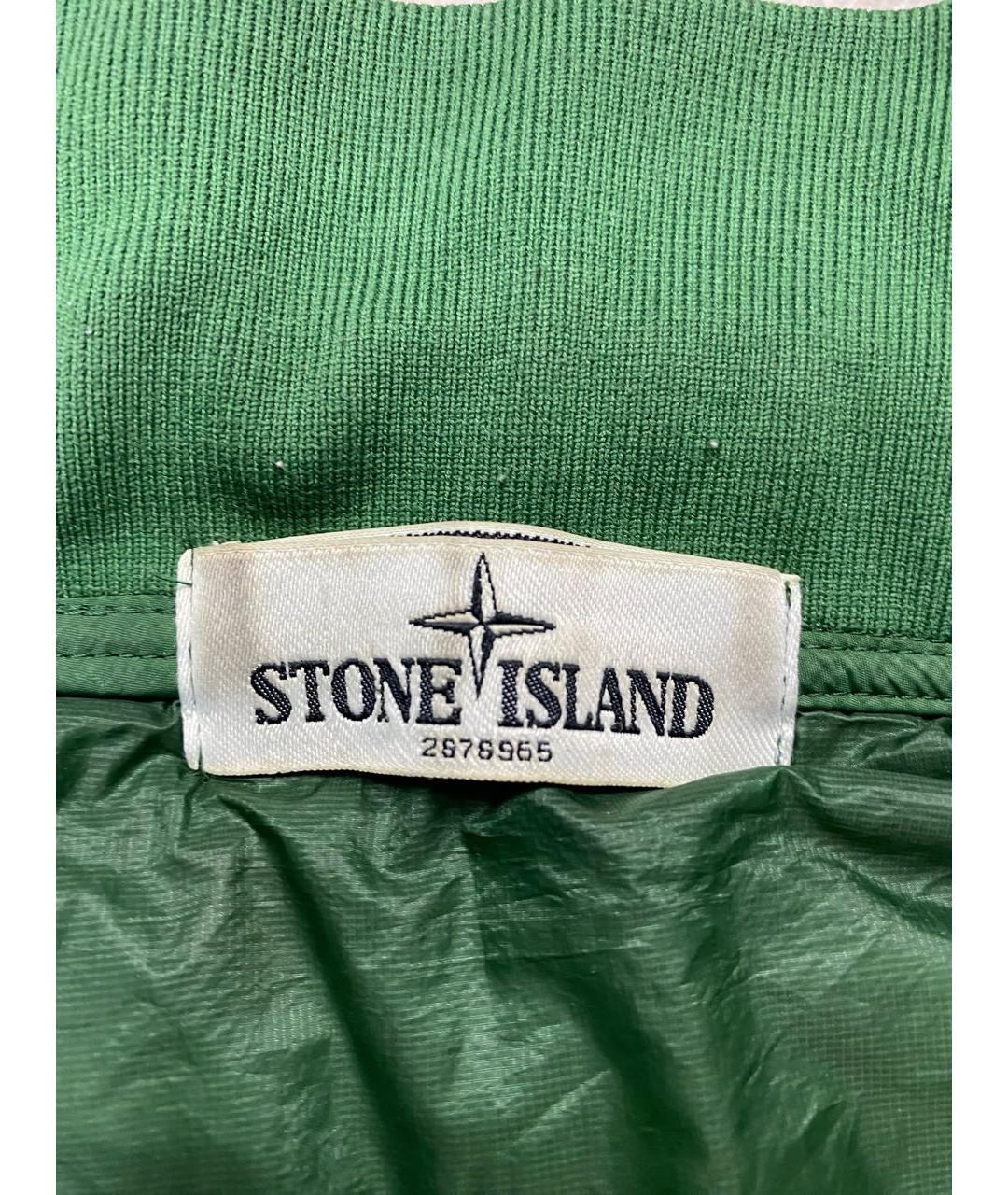 STONE ISLAND Зеленая полиэстеровая куртка, фото 5
