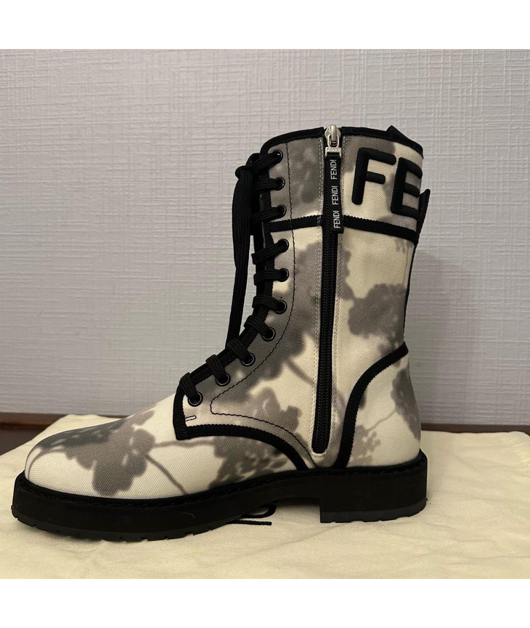 FENDI Текстильные ботинки, фото 5