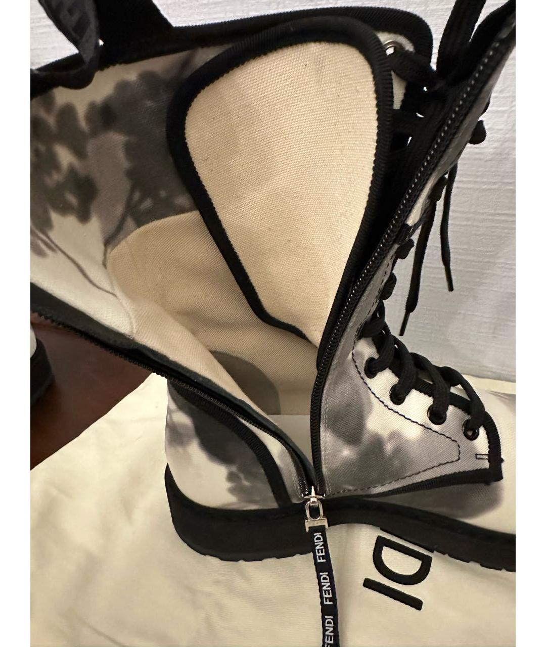FENDI Текстильные ботинки, фото 7