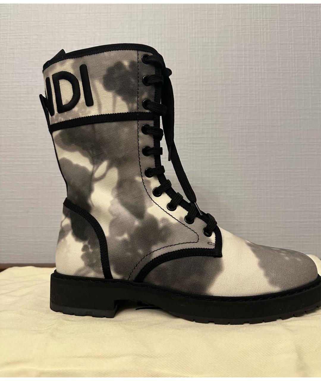 FENDI Текстильные ботинки, фото 9