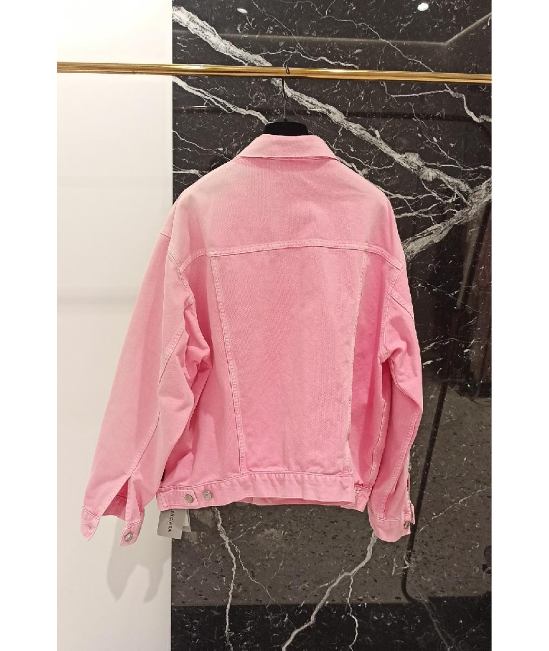 BALENCIAGA Розовая хлопковая куртка, фото 2