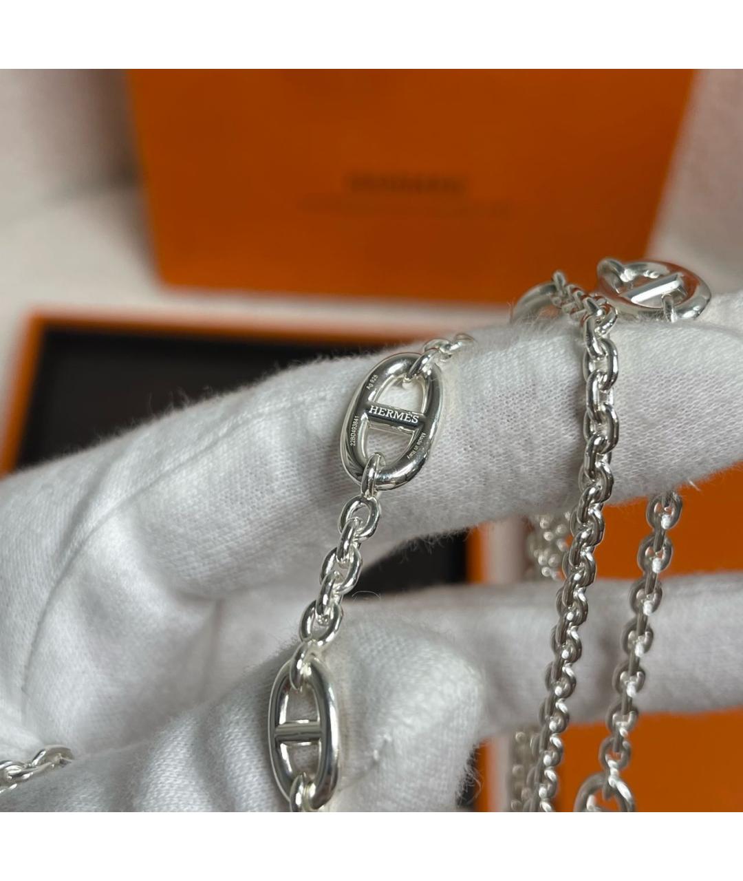 HERMES Серебряная серебряная цепочка, фото 5