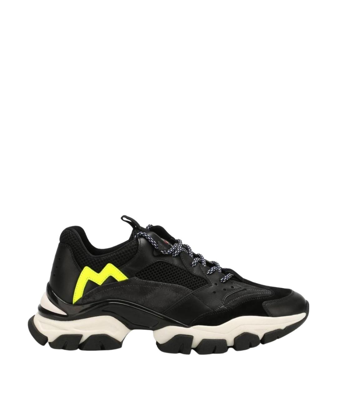 MONCLER Черные низкие кроссовки / кеды, фото 1