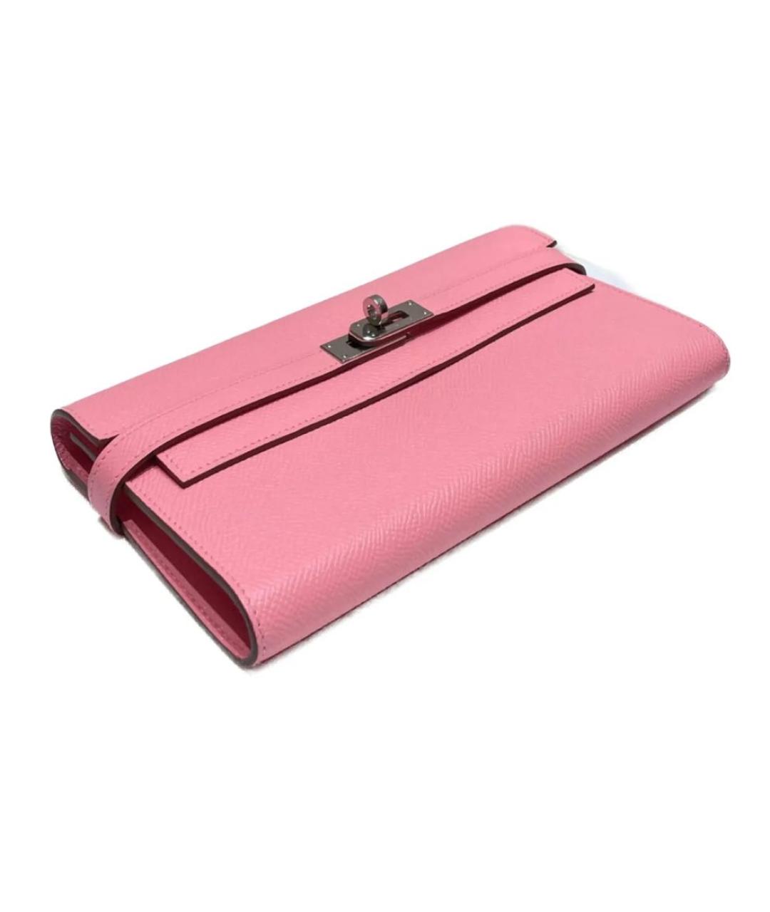 HERMES PRE-OWNED Розовая кожаная сумка с короткими ручками, фото 3