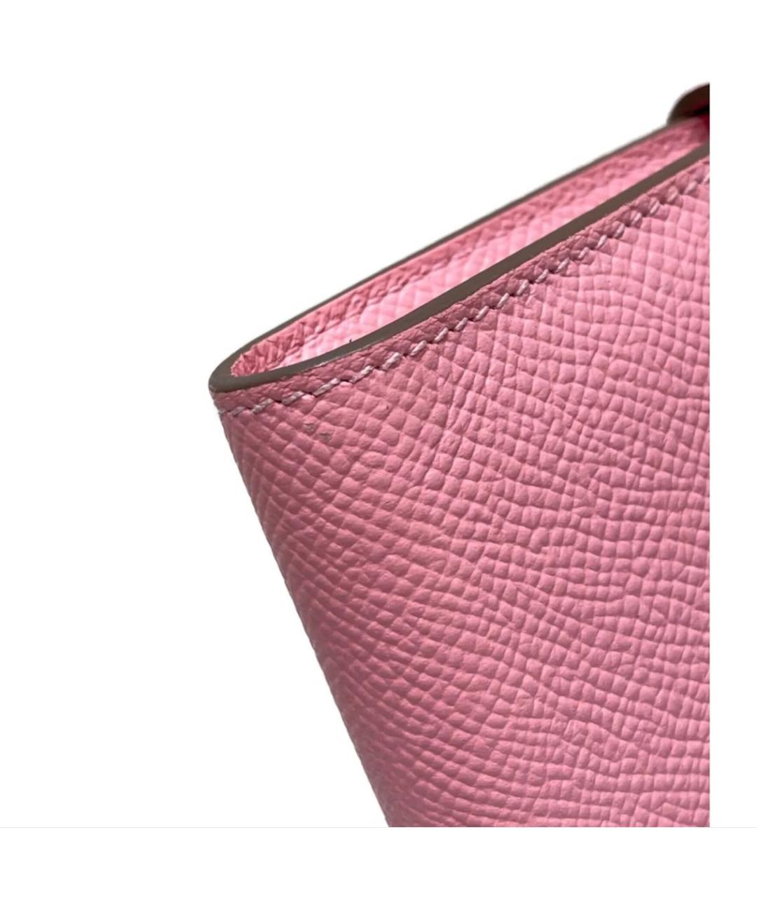HERMES PRE-OWNED Розовая кожаная сумка с короткими ручками, фото 8