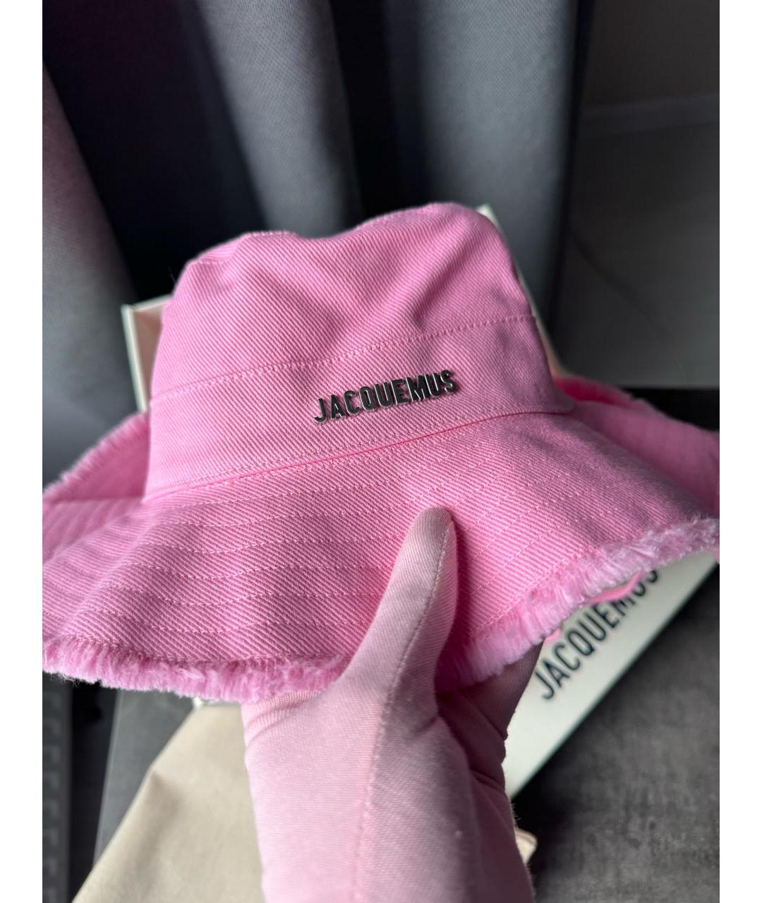 JACQUEMUS Розовая хлопковая панама, фото 3