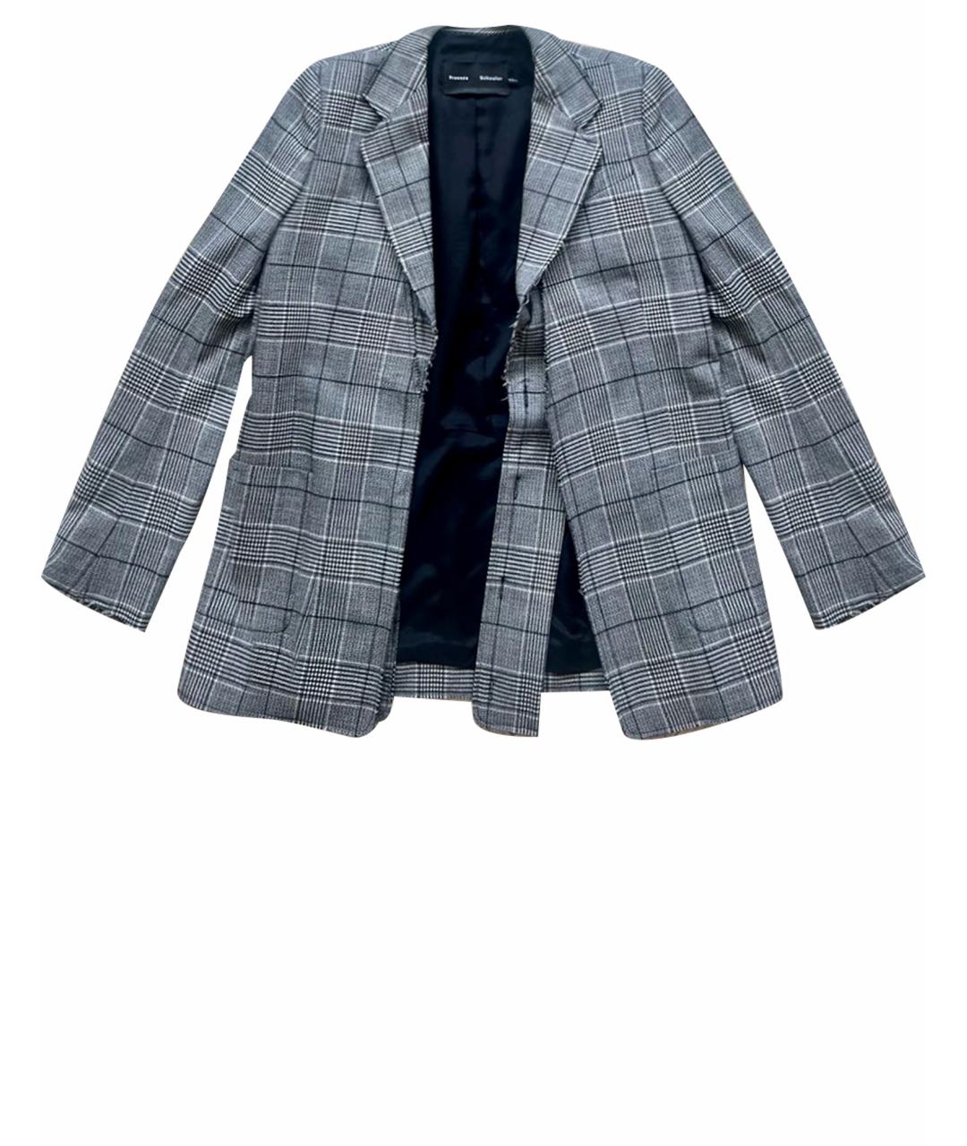 PROENZA SCHOULER Серый шерстяной жакет/пиджак, фото 1