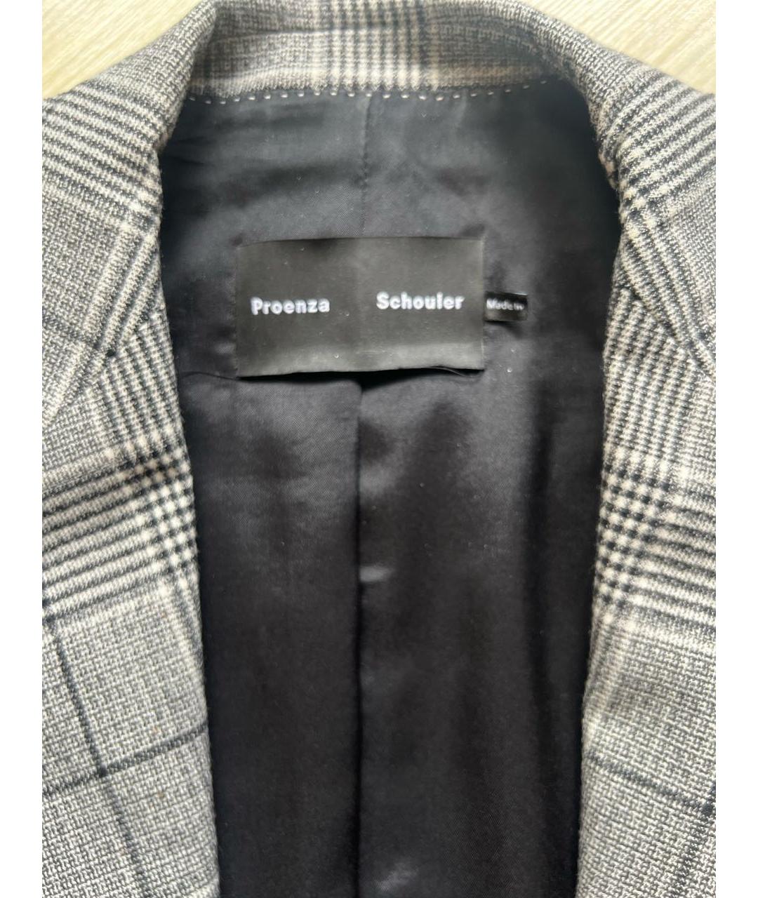 PROENZA SCHOULER Серый шерстяной жакет/пиджак, фото 3