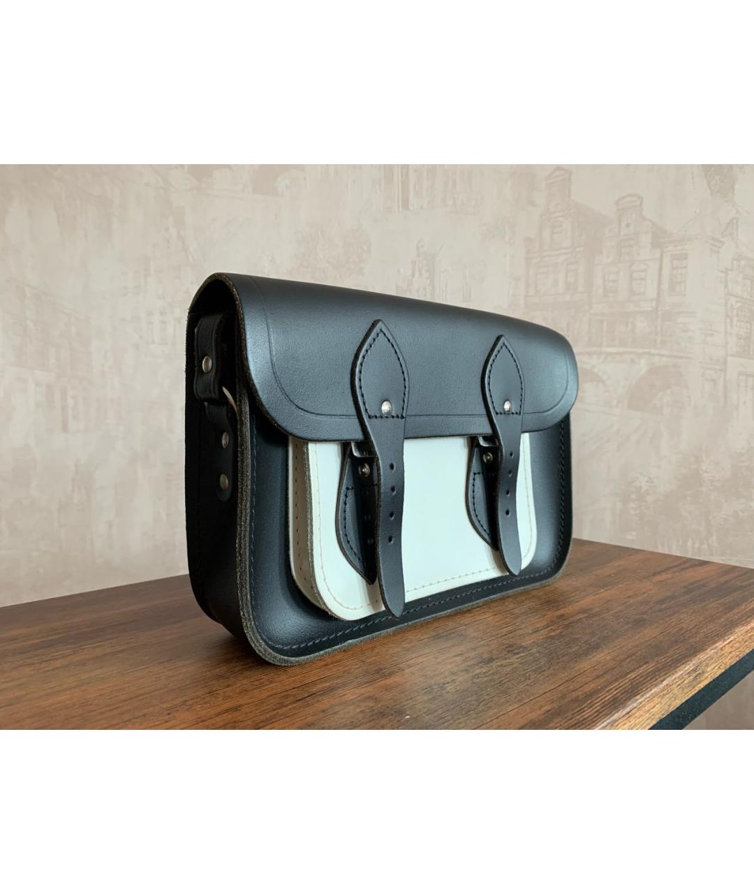 THE CAMBRIDGE SATCHEL COMPANY Черная кожаная сумка через плечо, фото 2